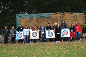 Eine bunt gemischte Gruppe nahm am Training von Frau Altmann beim TSV Ochsenburg teil