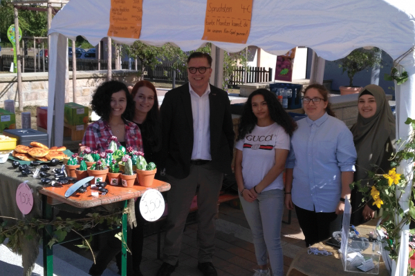 Stand der Wildlife Jugend beim Naturparkmarkt 2018 in Güglingen