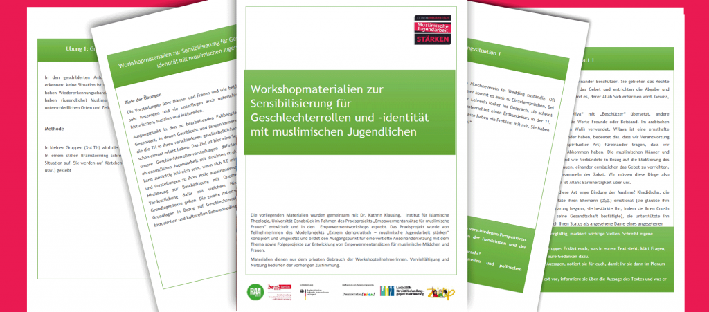 Workshopmaterialien zur Sensibilisierung für Geschlechterrollen und -identität mit muslimischen Jugendlichen