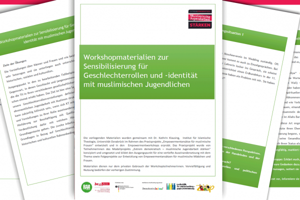 Workshopmaterialien zur Sensibilisierung für Geschlechterrollen und -identität mit muslimischen Jugendlichen